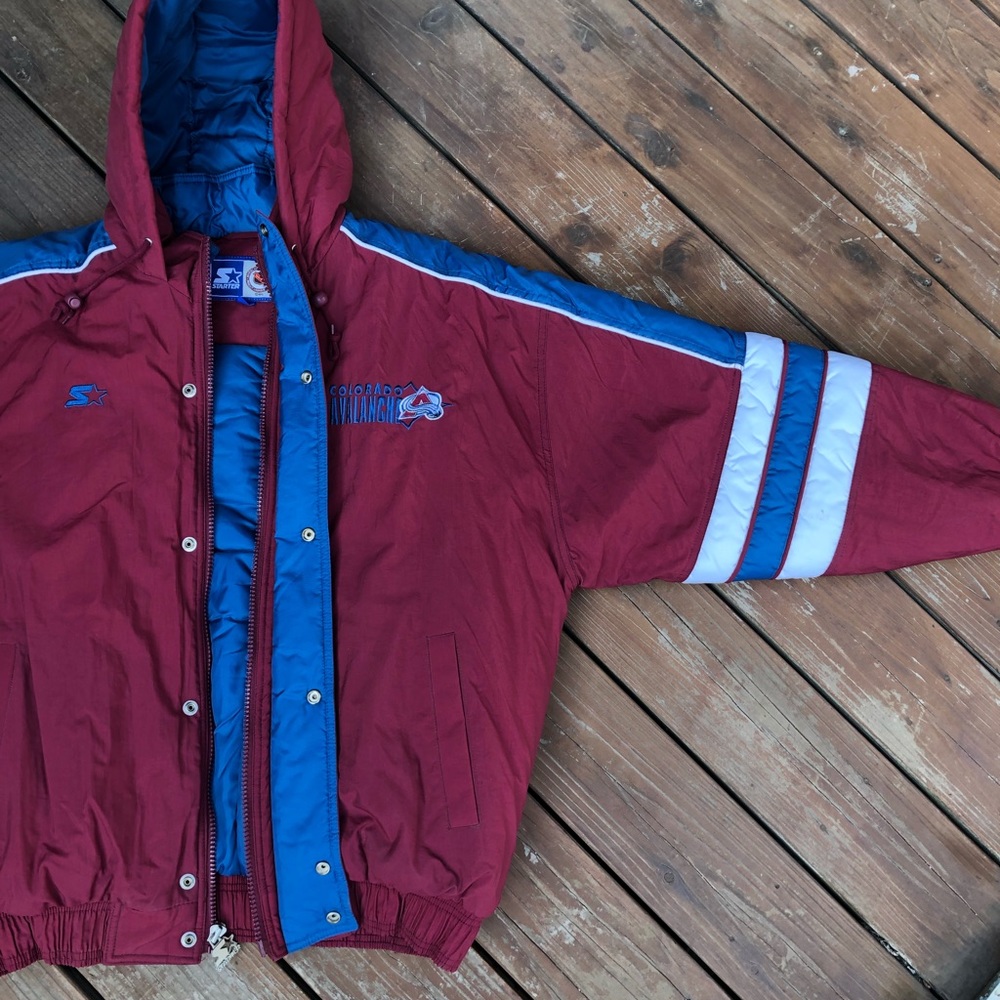 Vintage Starter Colorado Avalanche NHL puffer